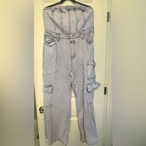 Womens Liliac Cargo Jeans jumpsuit